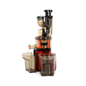 Toshiro Juice Extractor TJ8644SJ stainless steel model on a kitchen counter.