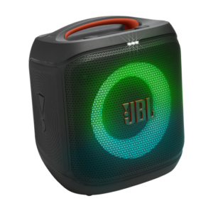 JBL PartyBox Encore Essential 2 portable speaker with glowing LED light ring