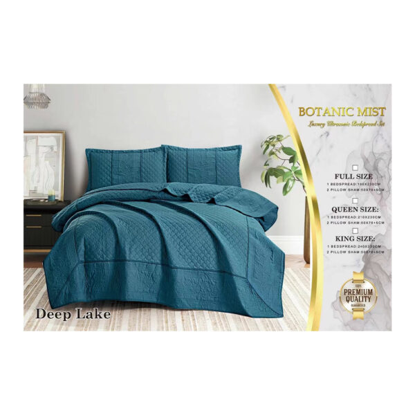 Bedspread Botanic Mist Queen Size