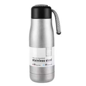 VACUUM WATER BOTTLE STAINLESS STEEL SILVER 350ML (Z-32)