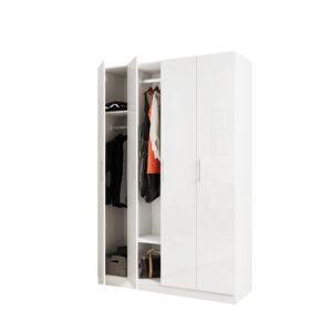 Wooden Wardrobe 4 Door Model: WD4D-OFW-1