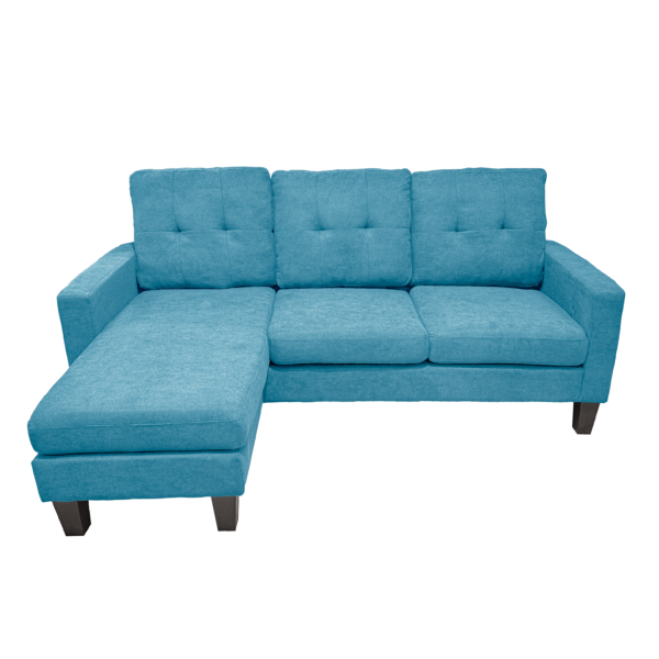 Koumo Corner Sofa Reversible With Ottoman Model:KM-172157 Color: Turquoise