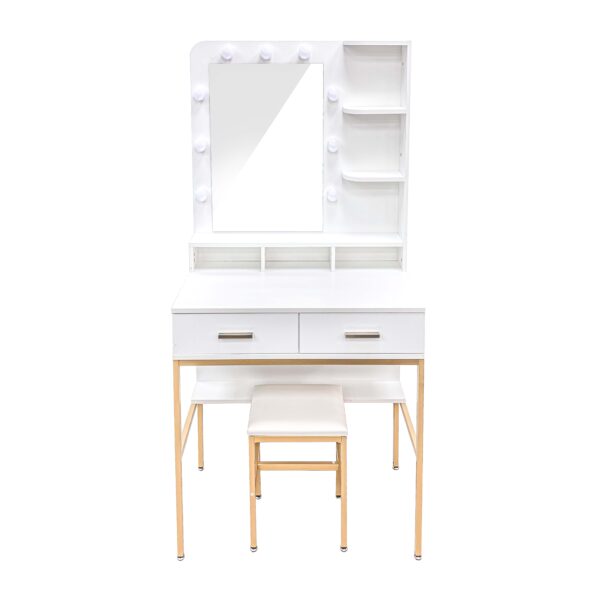 Dressing Table Model:DT-G-2D-W Colour:White