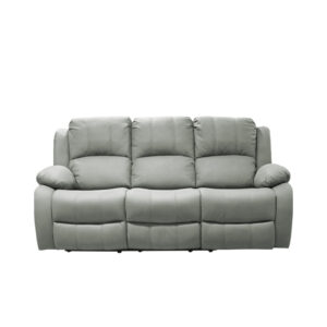 3 Seat Air Fabric Recliner Sofa Grey Model No:KM-15188