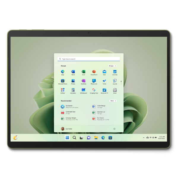 Microsoft Surface Pro 9 Bundle (With Keyboard & Pen) Core i7-1255U 256GB SSD 16GB Ram 13.1" TS Win 11 Forest Green Laptop