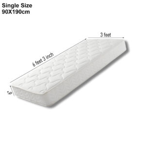 Roll Mattress Full Foam (Single) showing the compact rolled packaging and the expanded high-density foam mattress layer