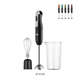 Sonifer 3 in 1 hand blender set SF-8165E with attachments on a kitchen counter