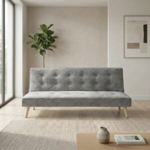 Koumo Bed Sofa Colour: Velvet Dark Grey Model: KM-161909