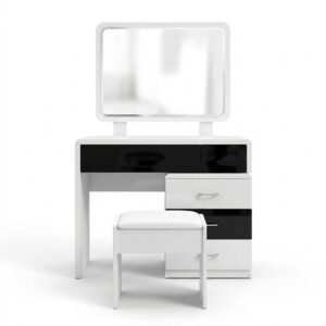 Dressing Table Model:P010 Colour:White & Black