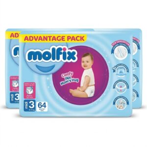 Molfix Diaper Pants Midi No.3 6-11 kg 3pack (192pcs)