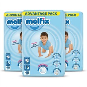Molfix Tape Diaper Junior No.5 11-18 kg 3pack (144pcs)